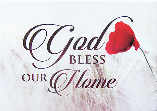 Wall Hanging Plaque- God Bless Our Home