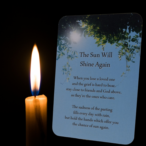 Prayer Cards-  The Sun Will Shine Again
