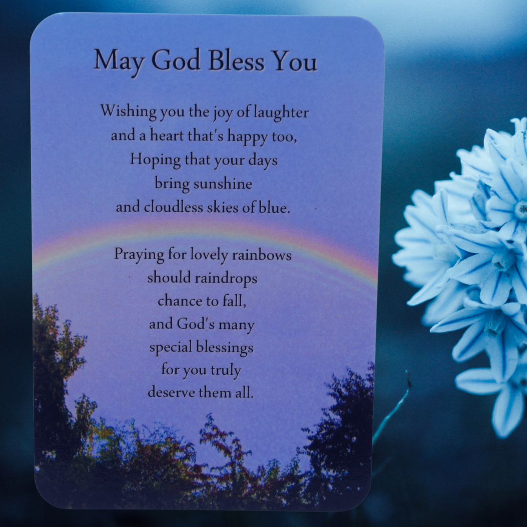 Prayer Cards-  May God Bless You
