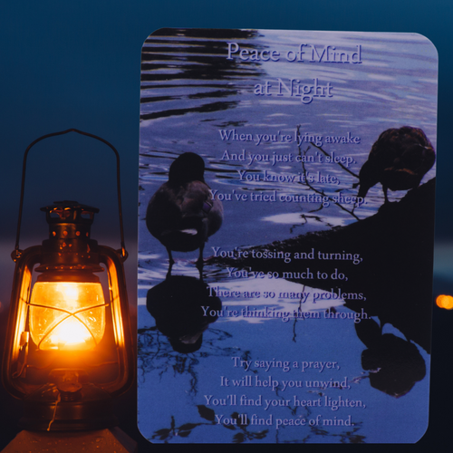 Prayer Cards- Peace Of Mind At Night