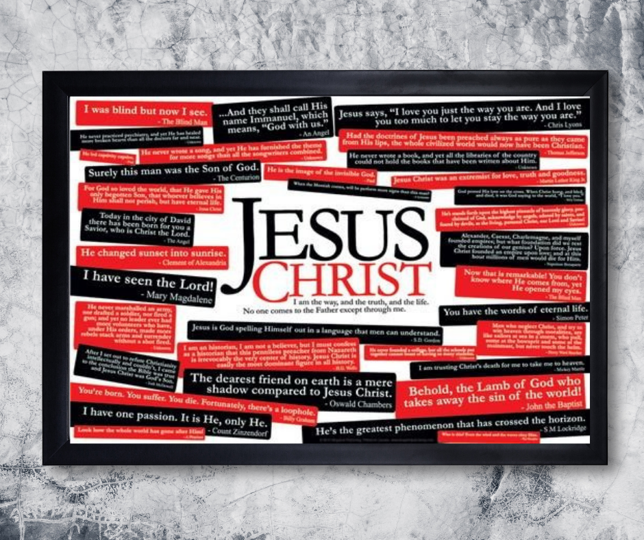 Jesus Christ Quotes on a Frame