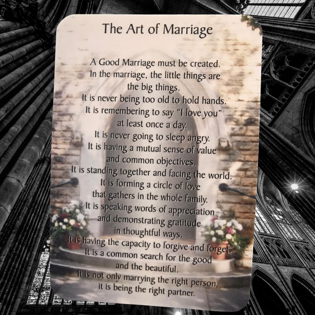 Prayer Cards- The Art of Marriage