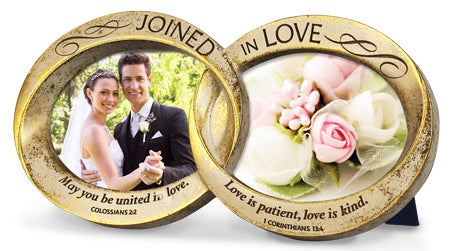 Photo Frame - Joined In Love - Double Wedding Rings 