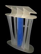 Illuminated (Xenon) Lectern- Clear Acrylic