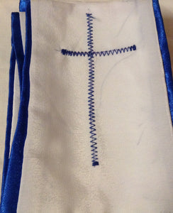 WHITE AND BLUE AMURE 1 CROSS 