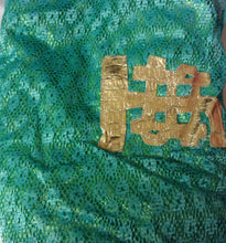 Load image into Gallery viewer, ASO PEPE COMPLETE ALTAR CLOTH FOR CELESTIAL CHURCH 6 PIECES   MADE WITH GREEN  LACE OF GOOD QUALITY 