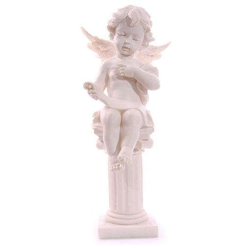 Cherub Sitting on Pillar 