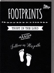 THE MOVEMENT INSPIRATIONAL CARDS  FOOTPRINTS