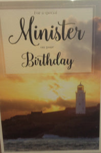 Minister Birthday Card