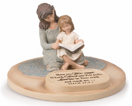 Sculpture - Devoted Mum With Daughter 6' X 6' X 4' 