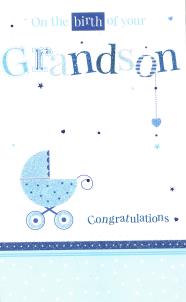 On the Birth of your Grandson Card