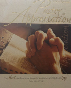 PASTOR APPRECIATION CARD