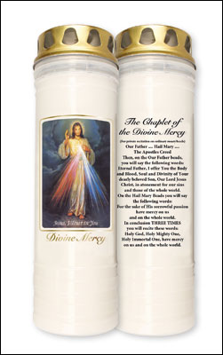 Pillar Candle - Divine Mercy  7 Days