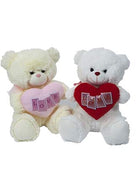 12INCH GEORGIE LOVE BEAR   CREAM